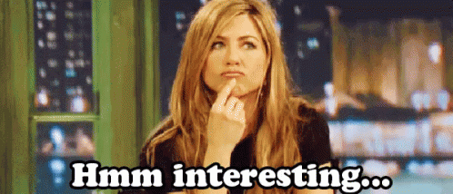  reactions yes interesting jennifer aniston hmm GIF